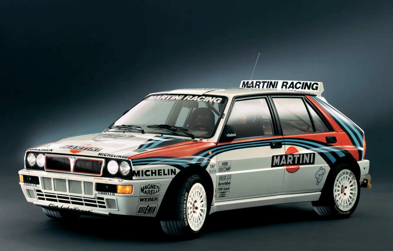 Photo wallpaper Lancia, Rally, Delta, Evolution, Michelin, Martini Racing, Integrale