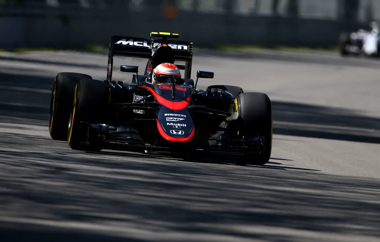 Photo wallpaper McLaren, Shadow, Formula 1, Jenson Button, MP4-30