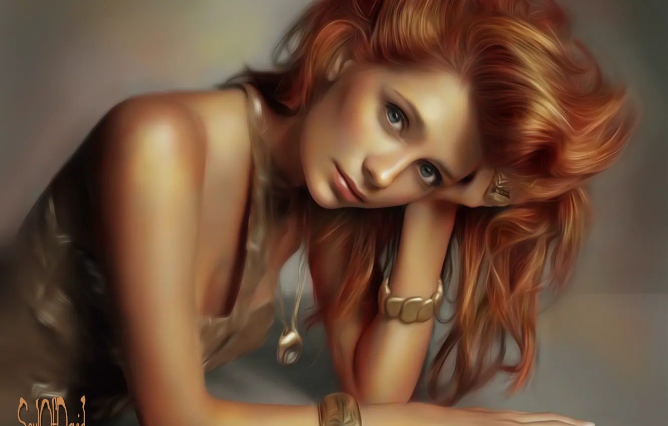Photo wallpaper look, girl, decoration, face, Mischa Barton, hands, art, bracelet