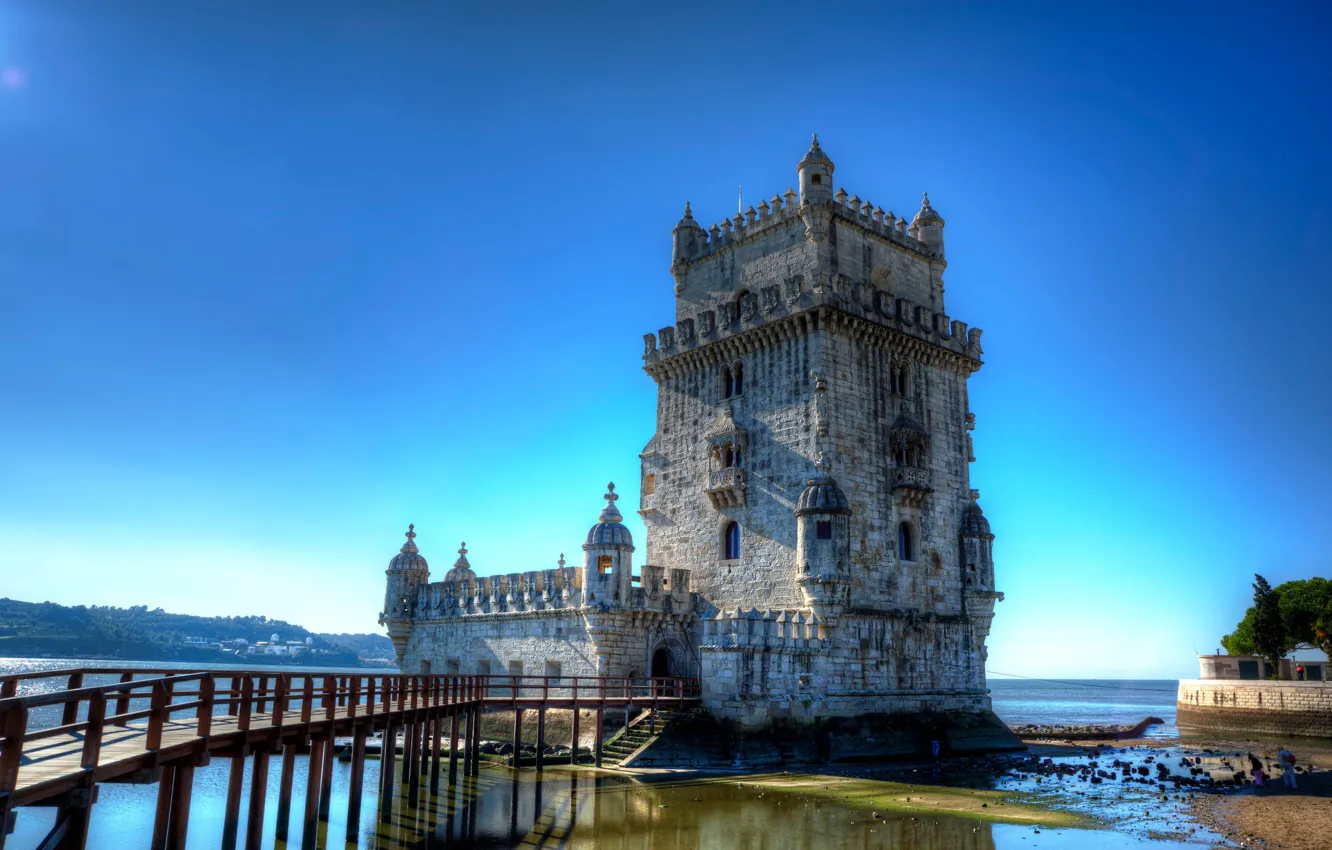 Photo wallpaper tower, Portugal, Lisbon, Torre de Belem