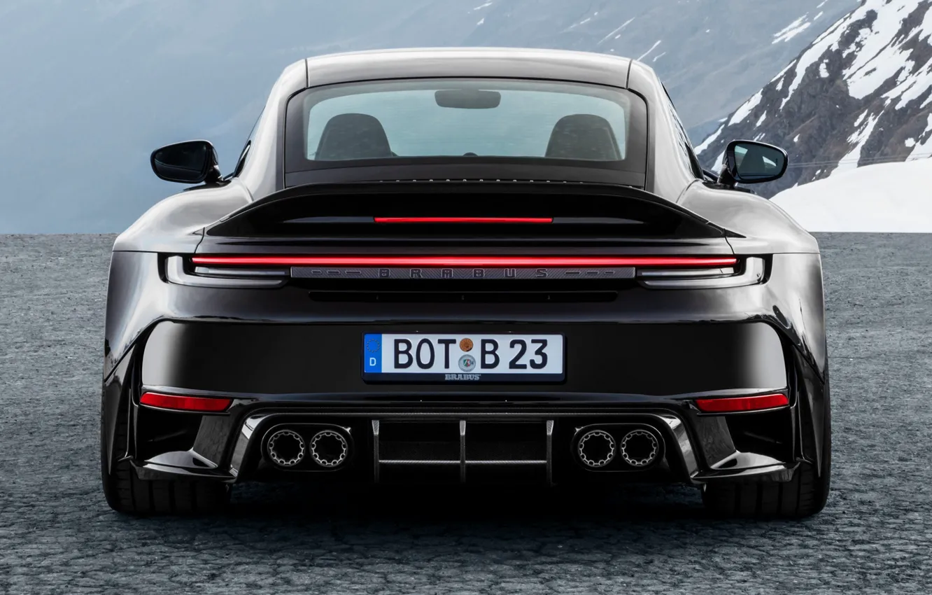 Photo wallpaper Porsche, rear view, Porsche 911, BRABUS, 2023, 1 of 25, Brabus 900 Rocket R, based …