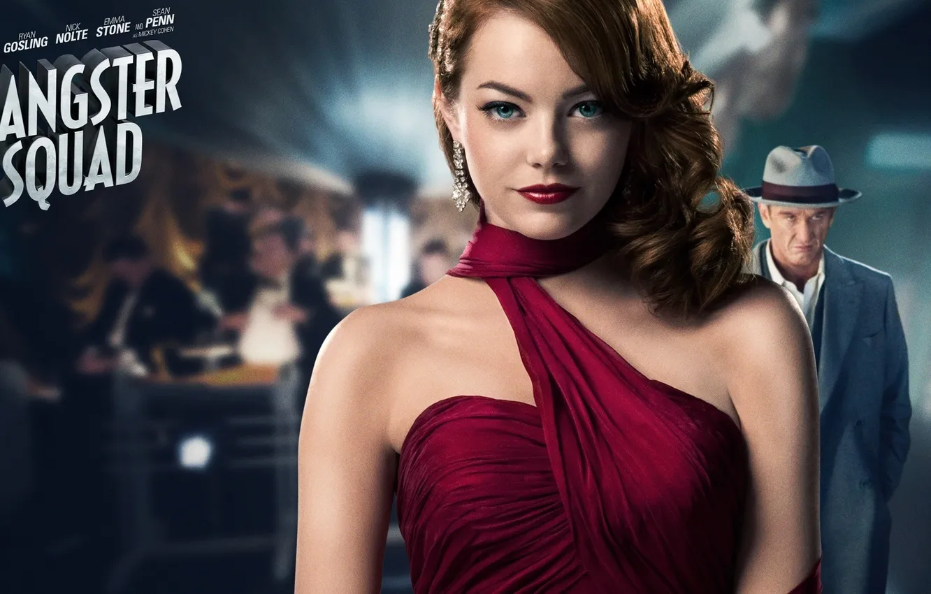 Photo wallpaper girl, the film, girl, movie, Emma Stone, Gangster Squad
