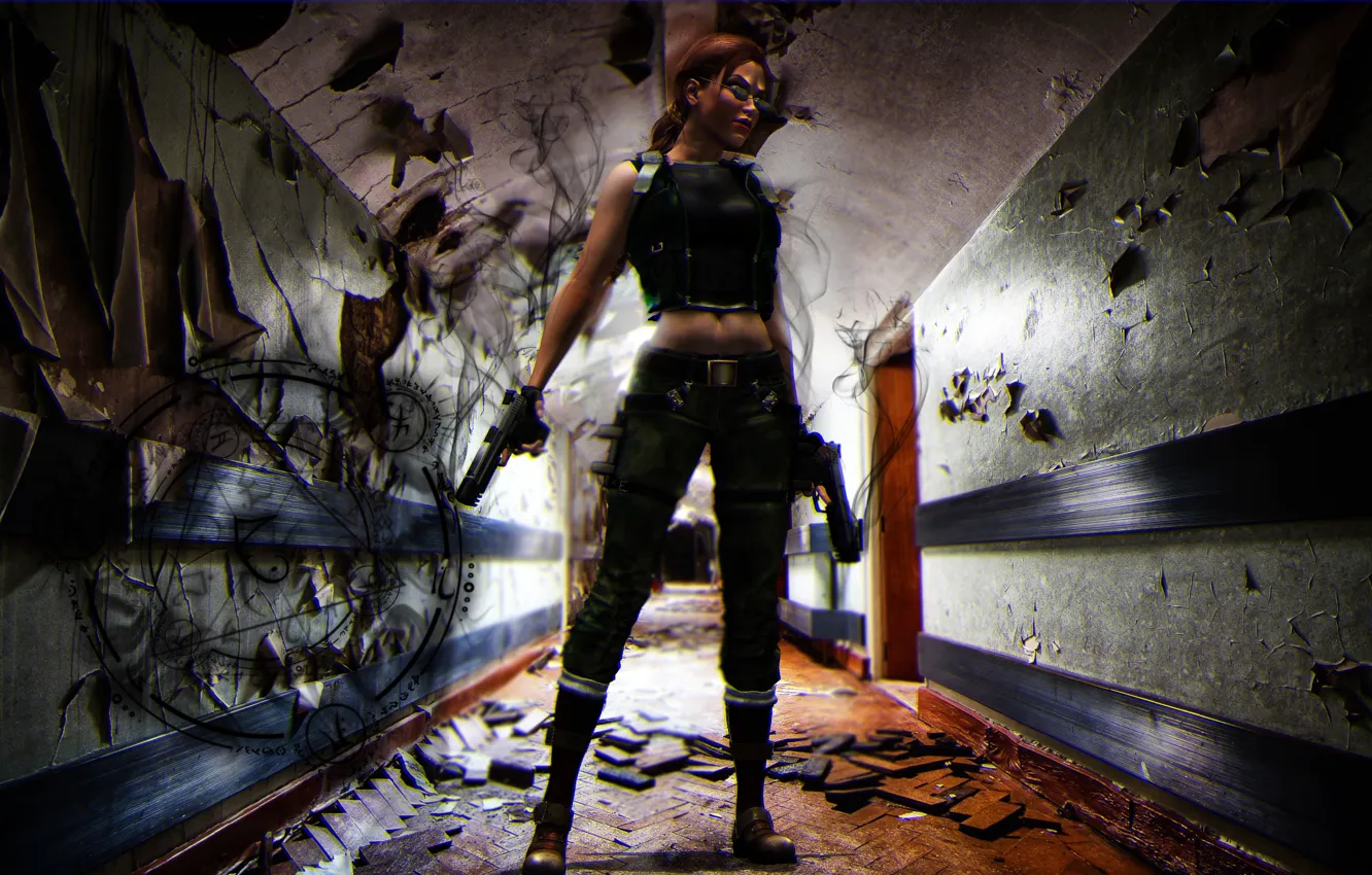 Photo wallpaper Tomb Raider, Lara Croft, angel of darkness