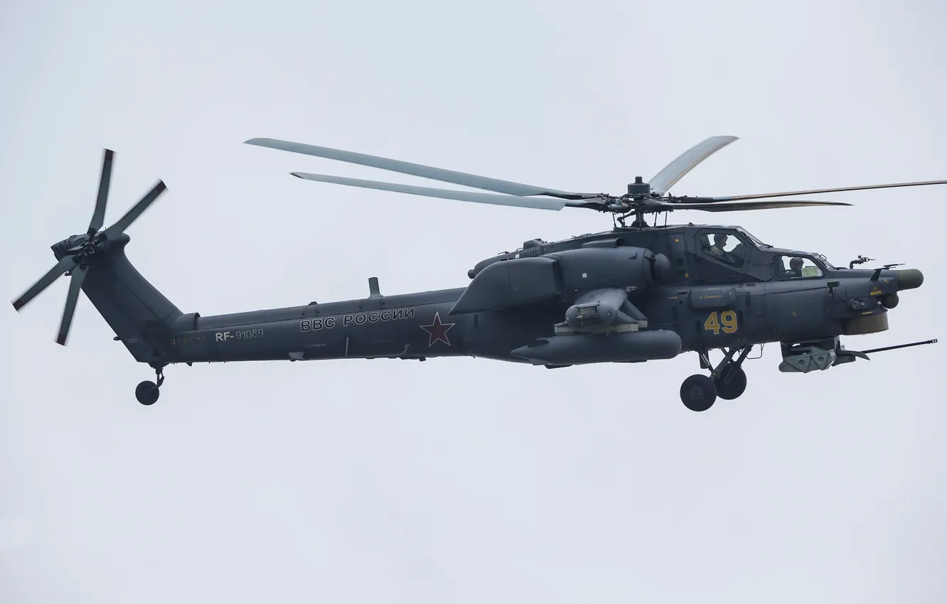 Photo wallpaper spinner, helicopter, Russia, Russian, Mi-28, Mi-28, Vladislav Perminov
