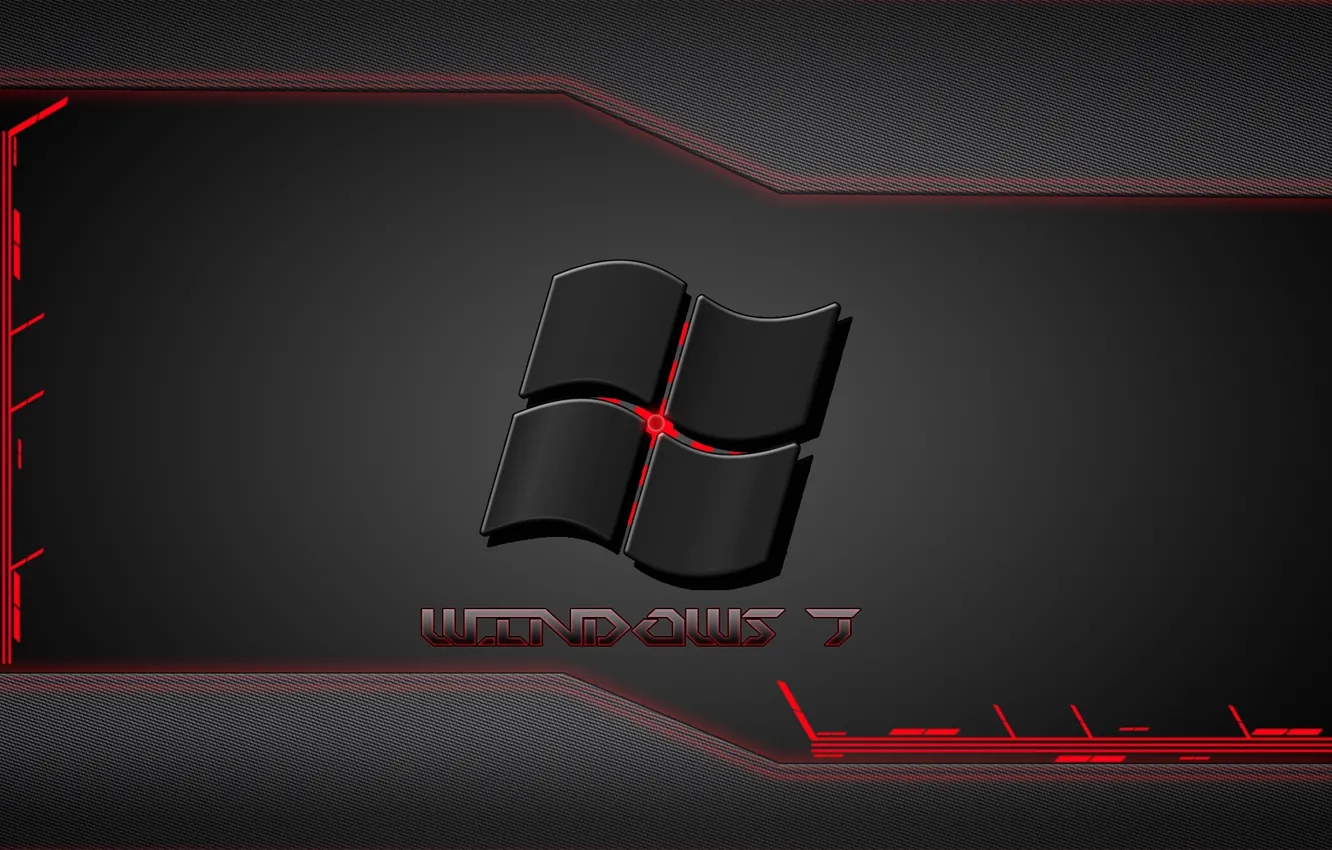 Photo wallpaper line, red, grey, black, curves, system