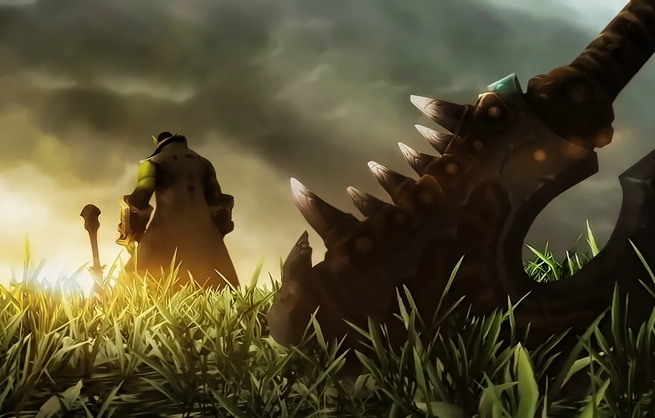 Photo wallpaper World of Warcraft, wow, Thrall, warlords of draenor, Gorehowl