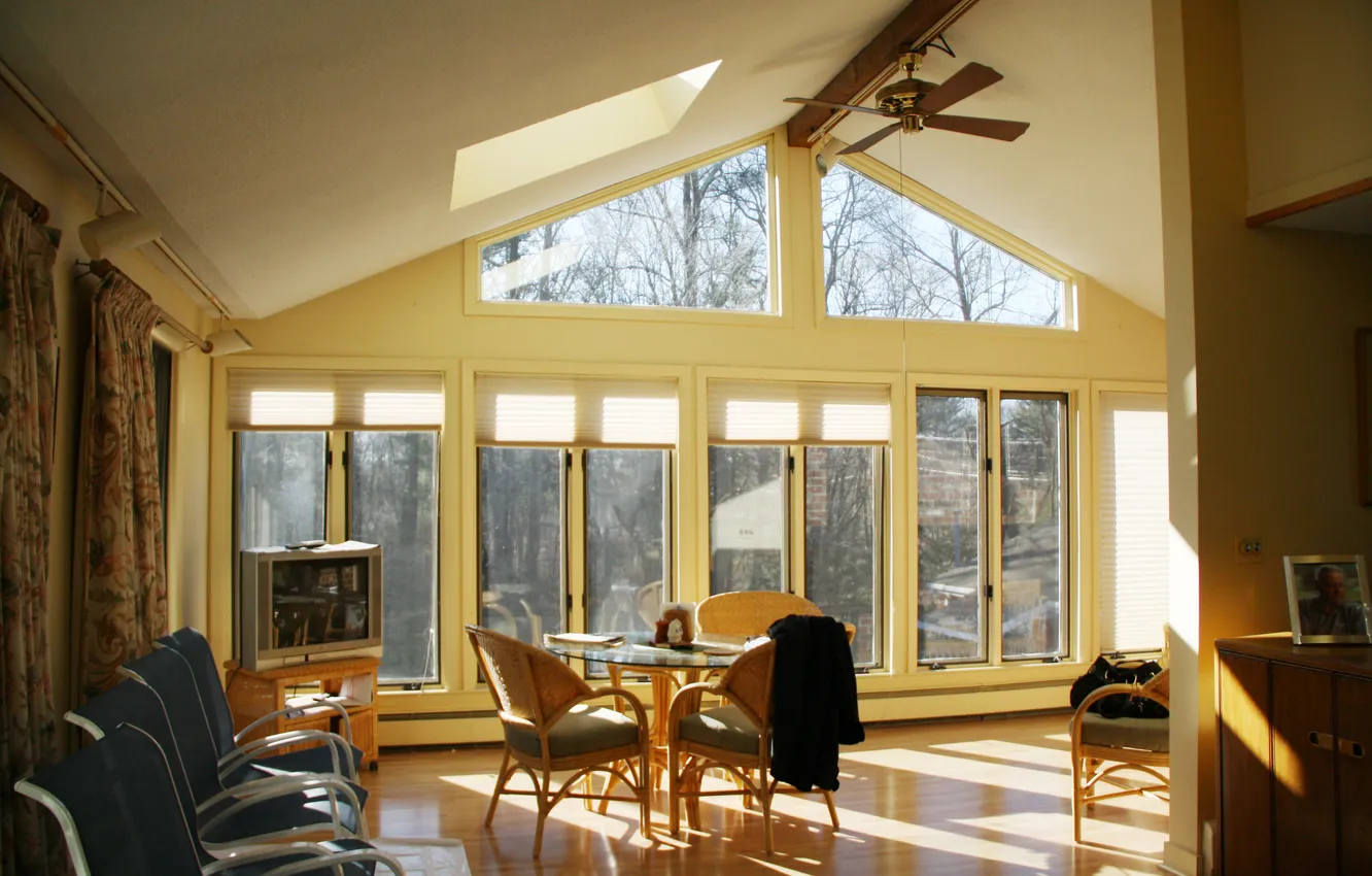 Photo wallpaper design, style, Villa, home, interior, cottage, living room