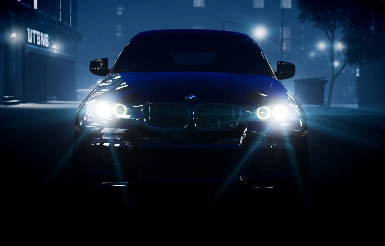 Photo wallpaper machine, fog, GTA 4, BMW X3