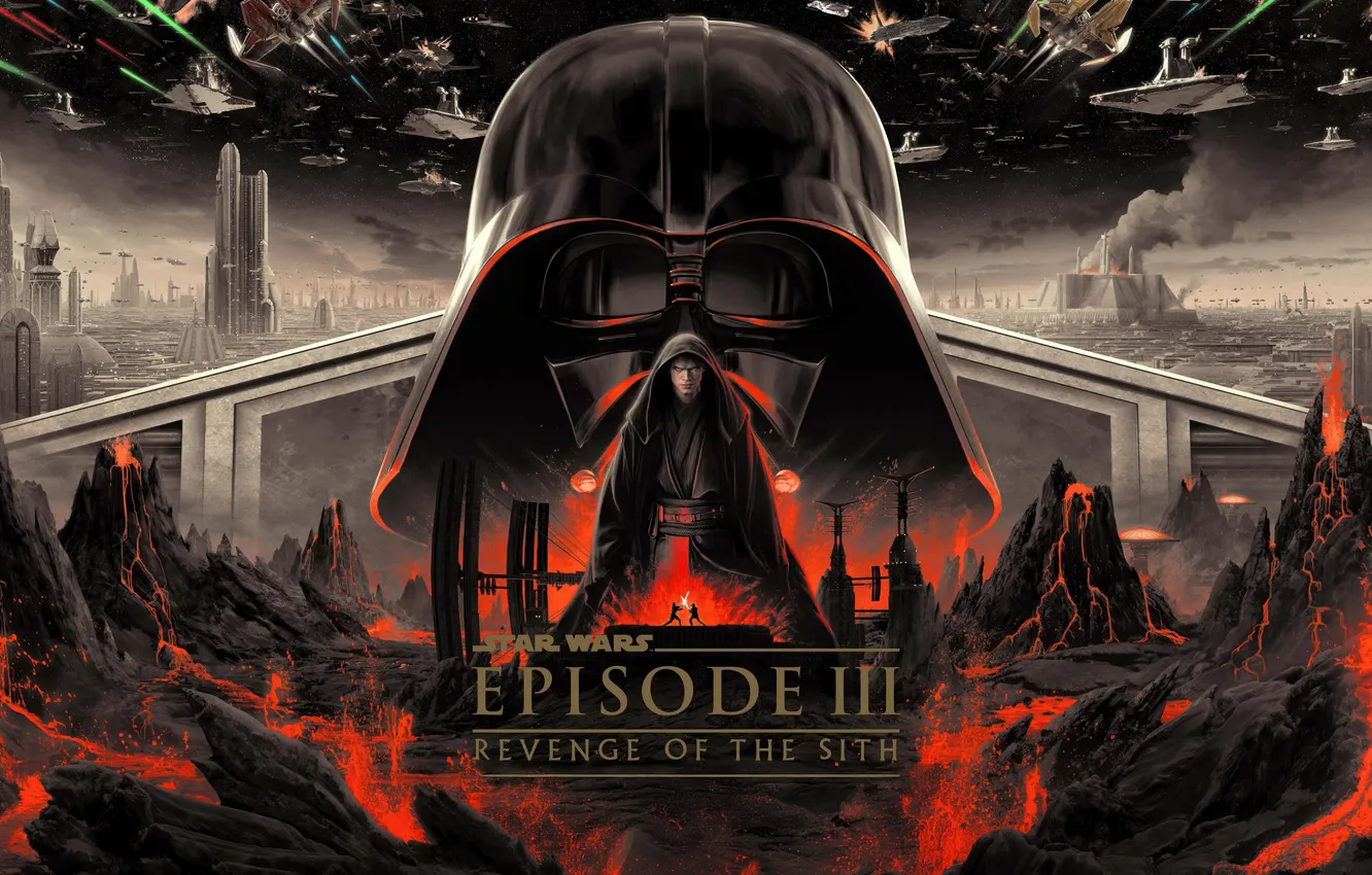 Photo wallpaper Star Wars, Darth Vader, movies, Episode III, Revenge Of The Sith, 20th Anniversary