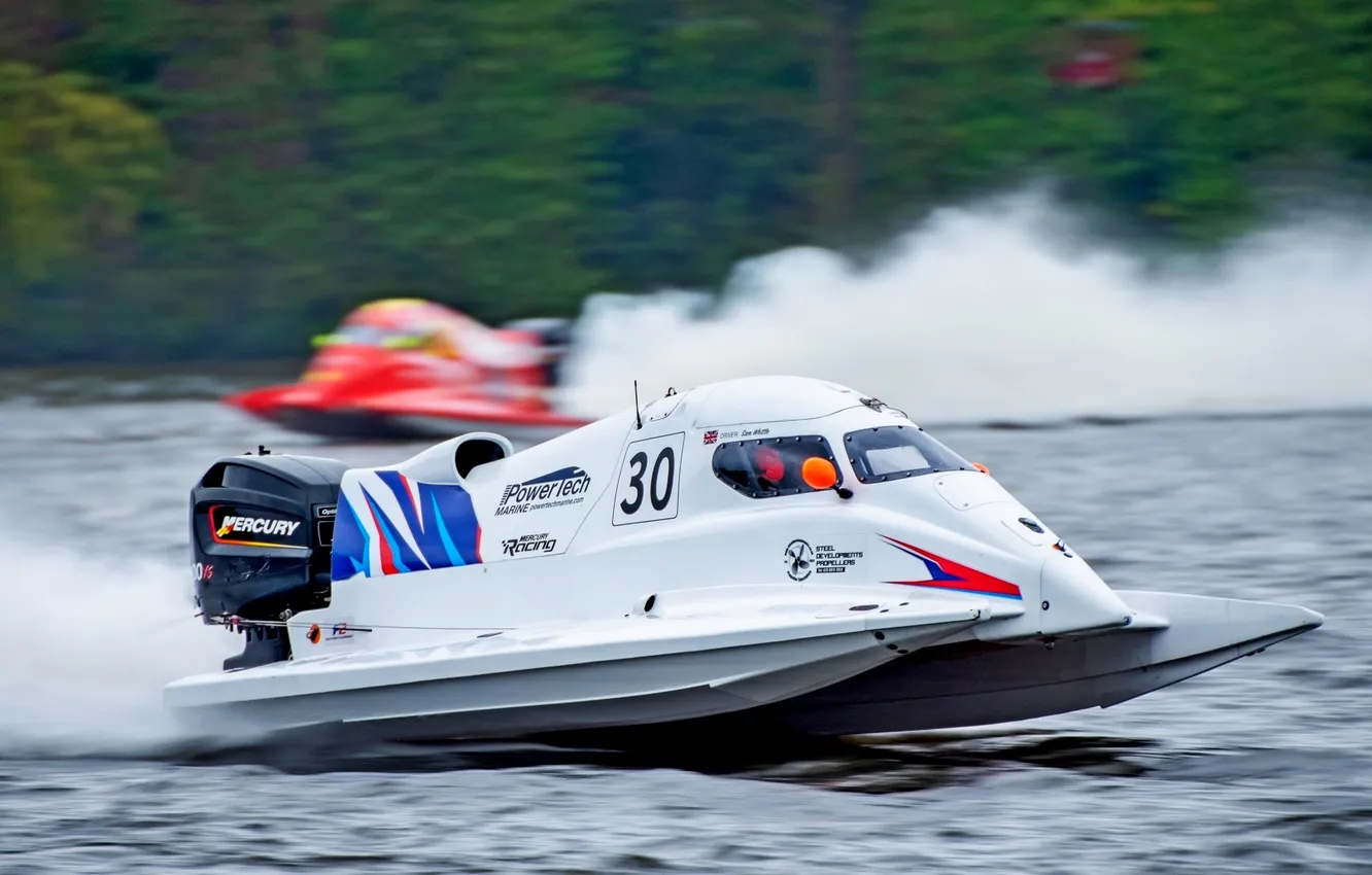 Photo wallpaper race, boat, speed