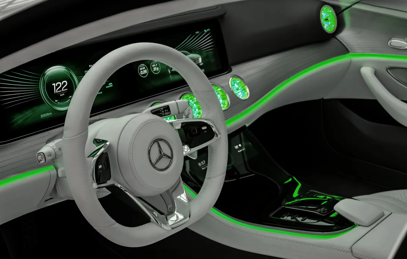 Photo wallpaper Mercedes-Benz, interior, salon, 2015, Intelligent Aerodynamic Automobile, Concept IAA