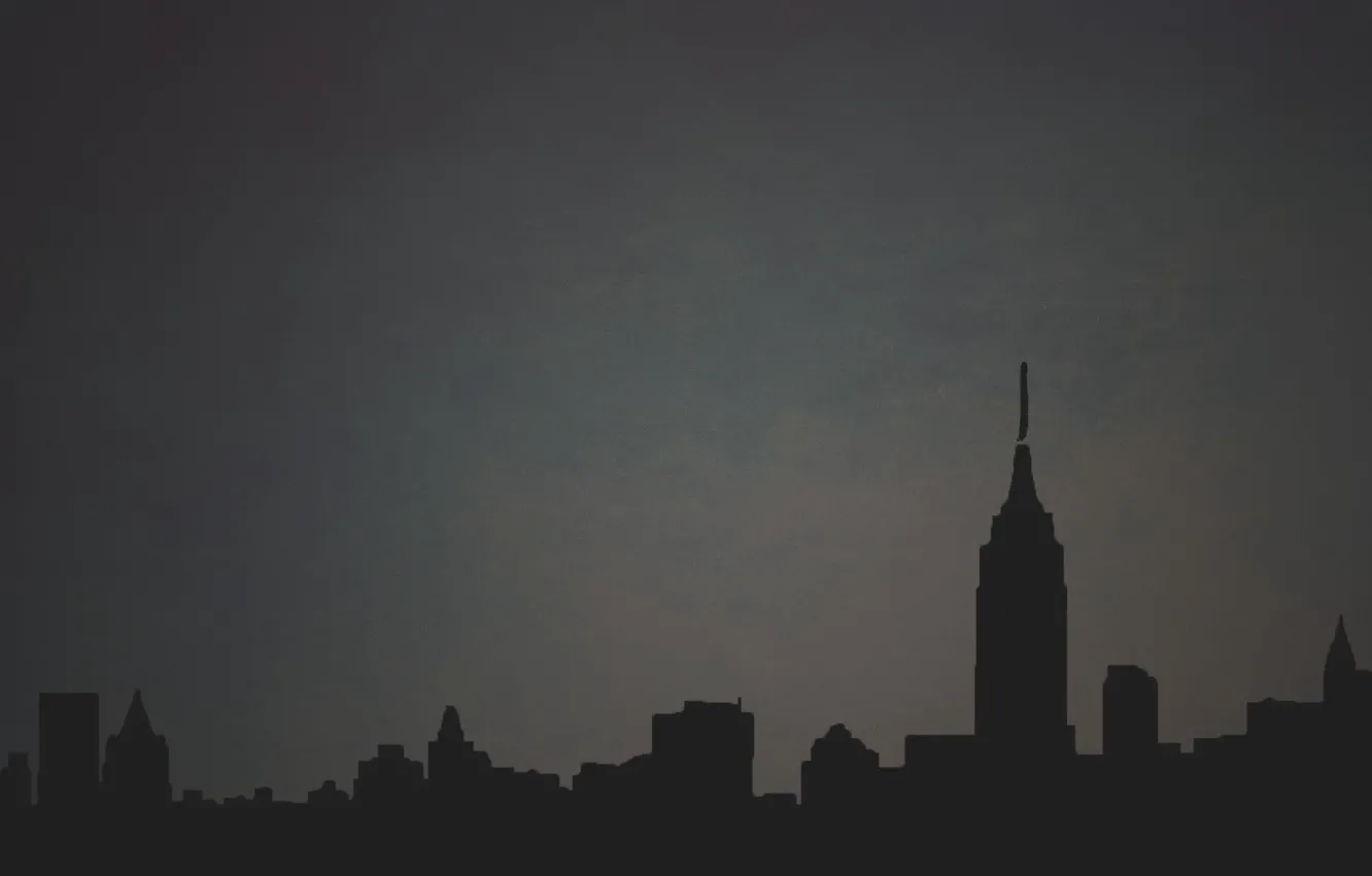 Photo wallpaper the city, background, dark