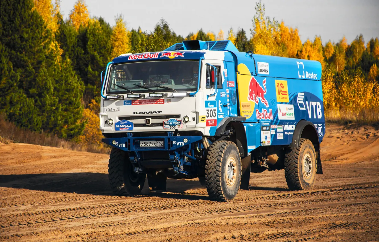 Photo wallpaper Nature, Sport, Speed, Truck, Master, Beauty, Russia, Kamaz