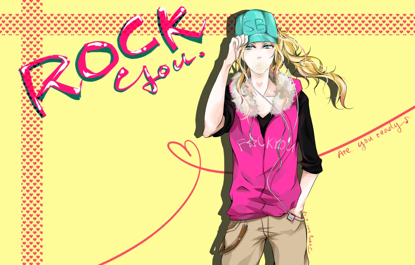 Photo wallpaper yellow, background, anime, art, Prince, Level E