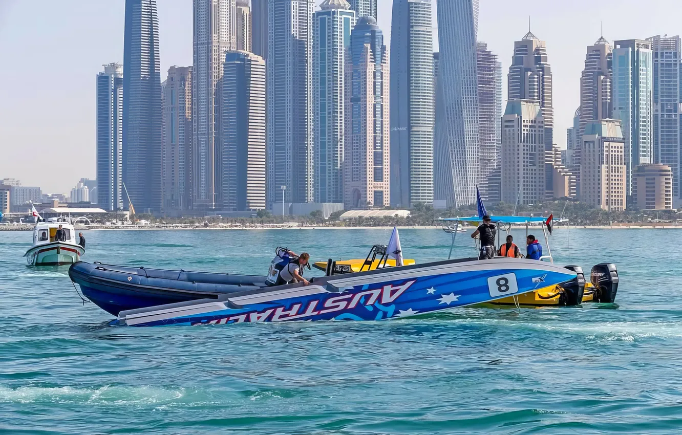 Photo wallpaper race, boat, speed