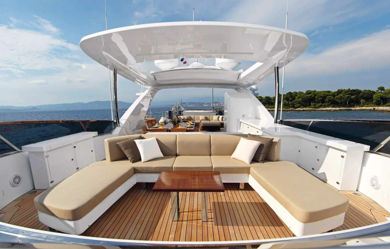 Photo wallpaper luxury, motor, super yacht, displacement hull