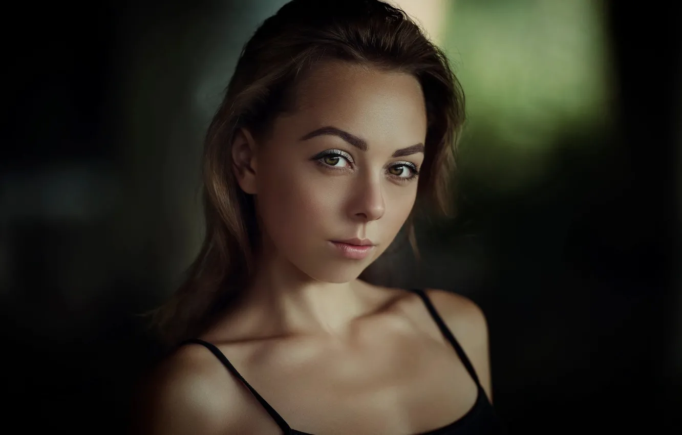 Photo wallpaper look, girl, portrait, Yuri Egoroff
