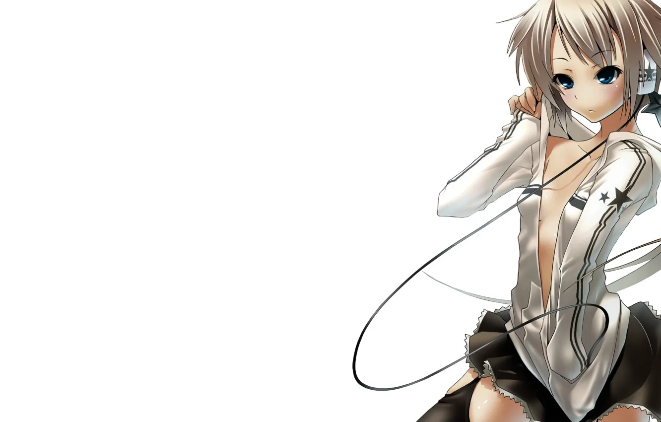 Photo wallpaper music, anime, headphones, art, girl