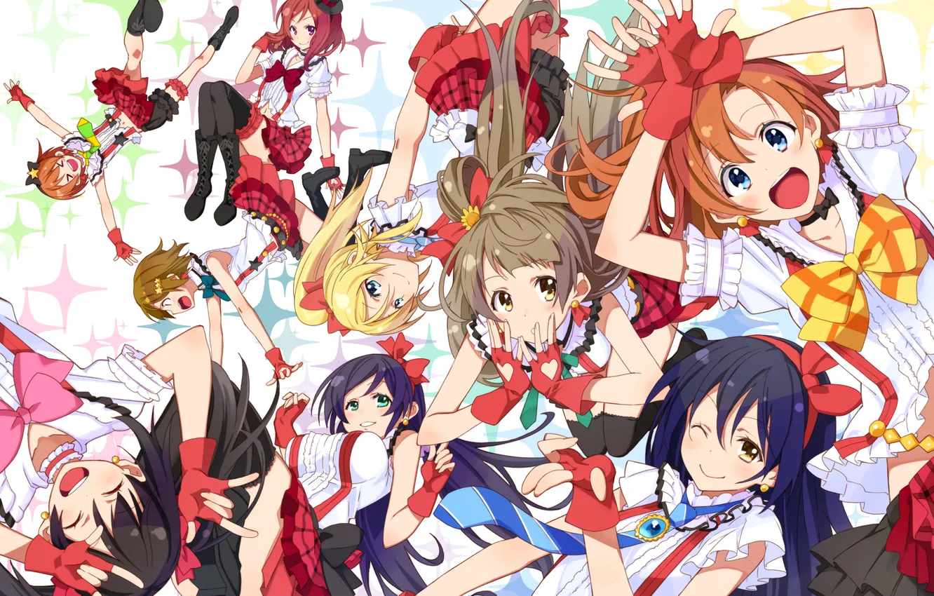 Photo wallpaper yazawa nico, love live! school idol project, sonoda umi, minami kotori, nishikino maki, Ayase Hand, …