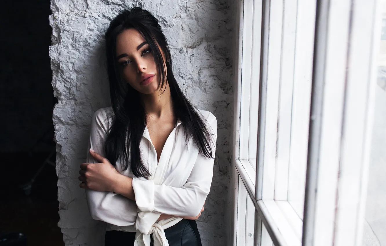 Photo wallpaper girl, sexy, Wallpaper, sweetheart, model, bright, skirt, portrait