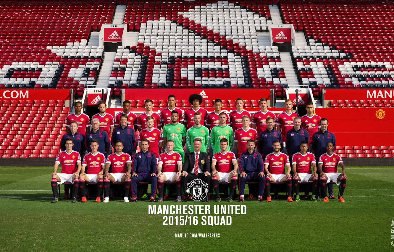 Photo wallpaper composition, Adidas, Manchester United, Manchester United, Man United