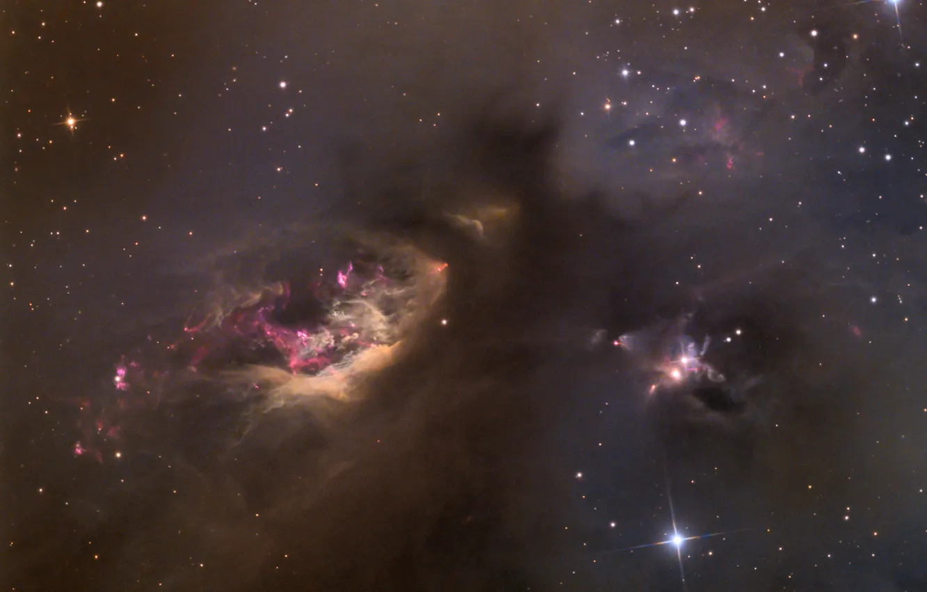 Photo wallpaper stars, nebula, light, constellation, nebula