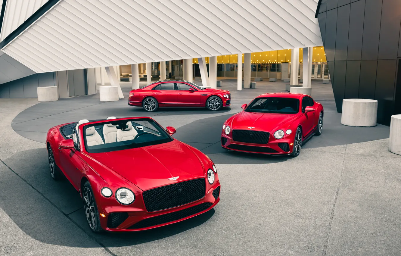 Photo wallpaper Bentley, 2024, Bentley Flying Spur V8 "Edition 8", Bentley Continental GT V8 "Edition 8", Bentley …