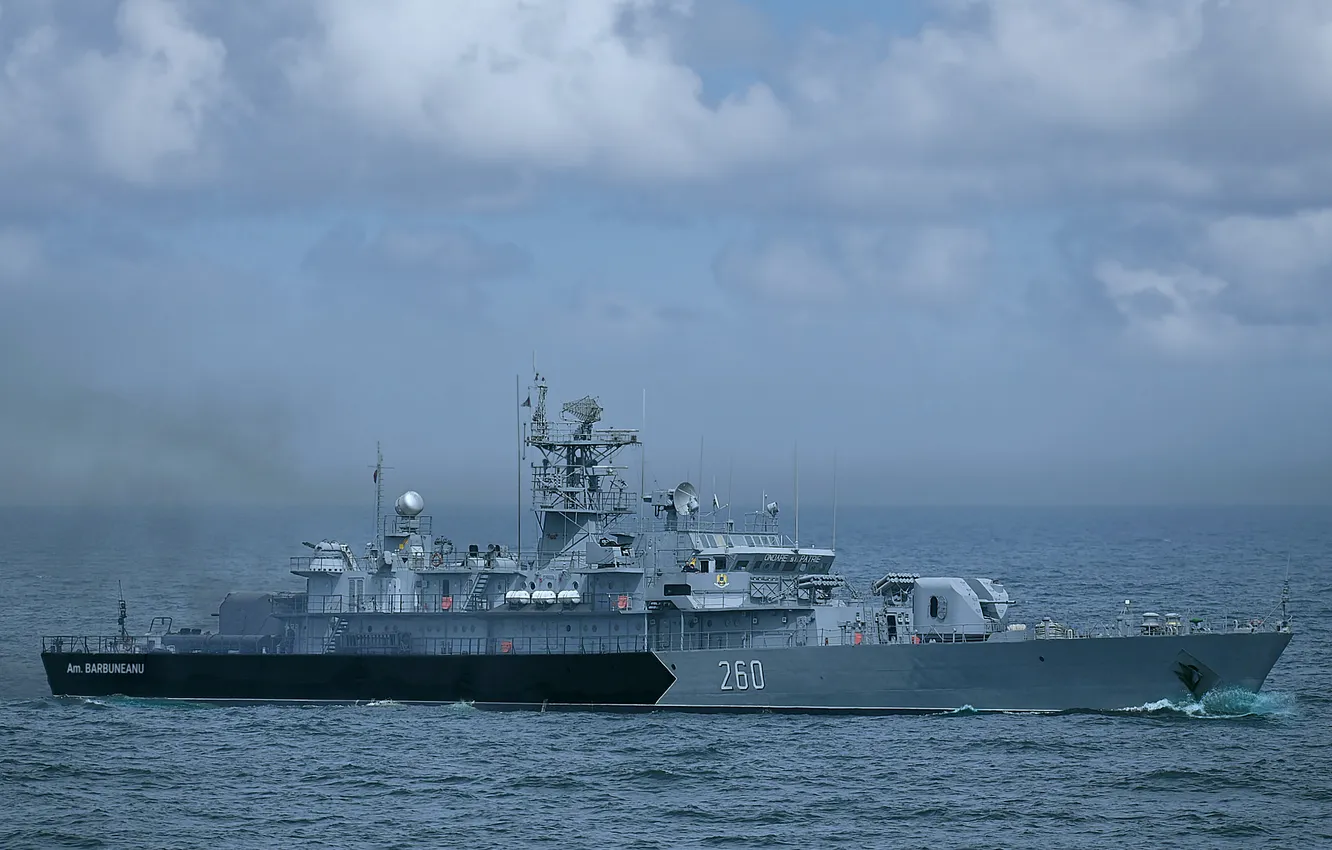 Photo wallpaper Corvette, Romanian Navy, Admiral Petre Barbuneanu