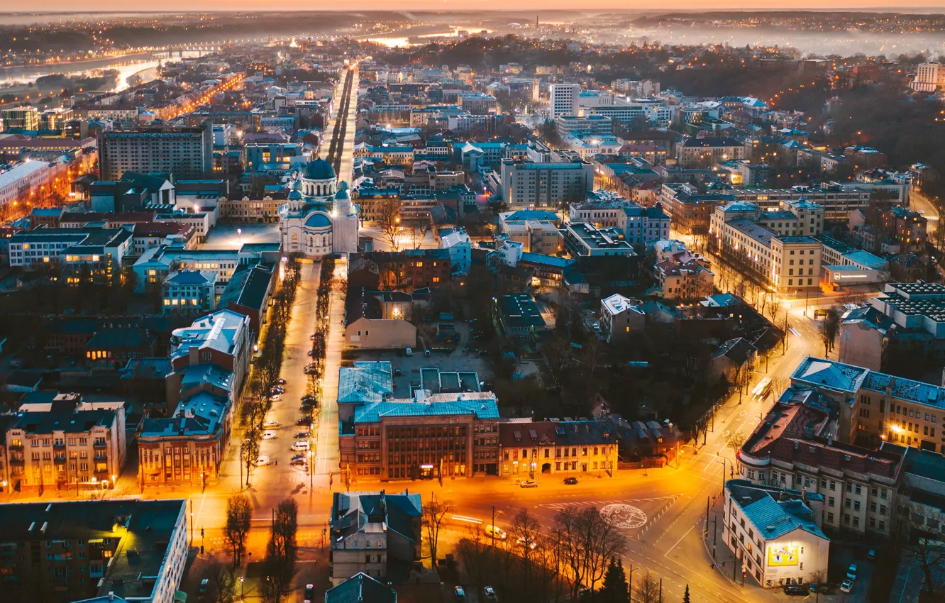 Photo wallpaper the city, Lithuania, Kaunas