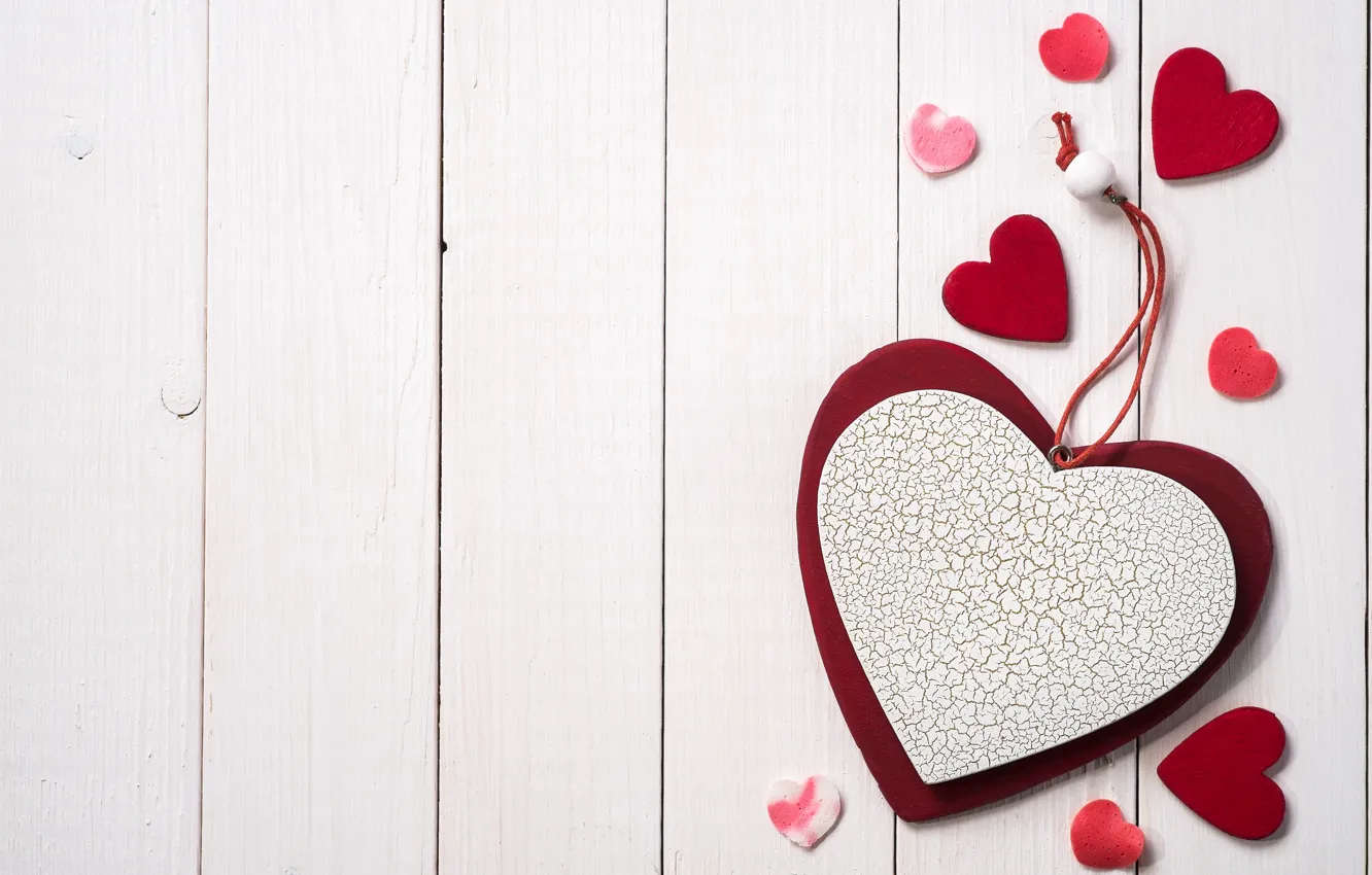 Photo wallpaper love, romance, heart, hearts, love, heart, wood, romantic