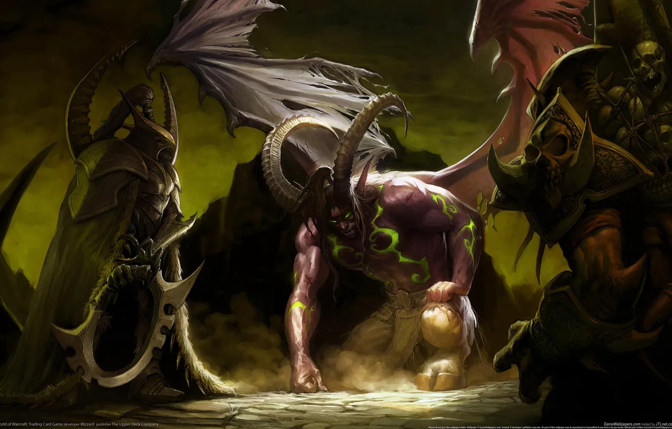 Photo wallpaper the devil, WoW, hell, World of Warcraft, Illidan