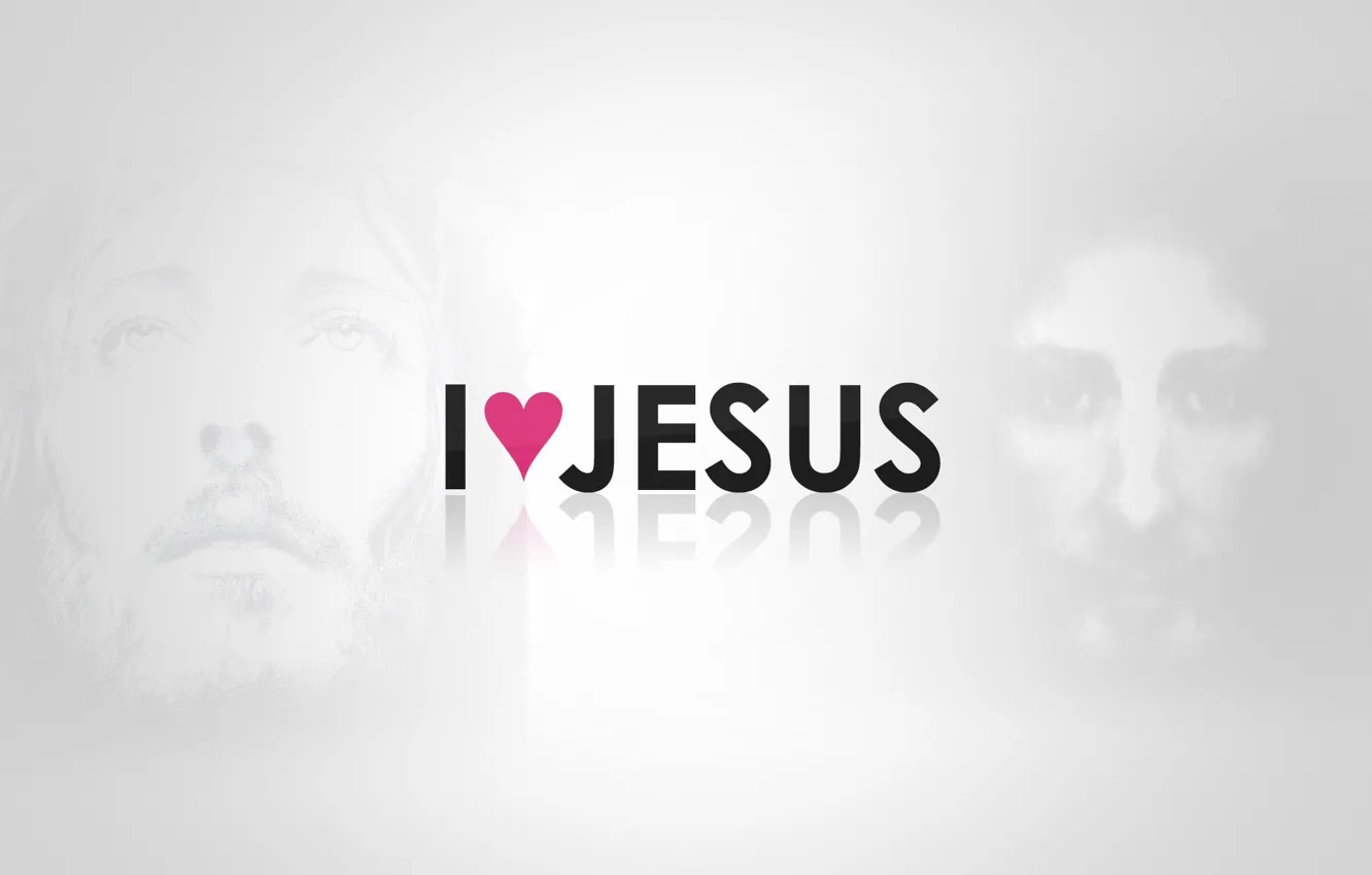 Photo wallpaper love, heart, Jesus
