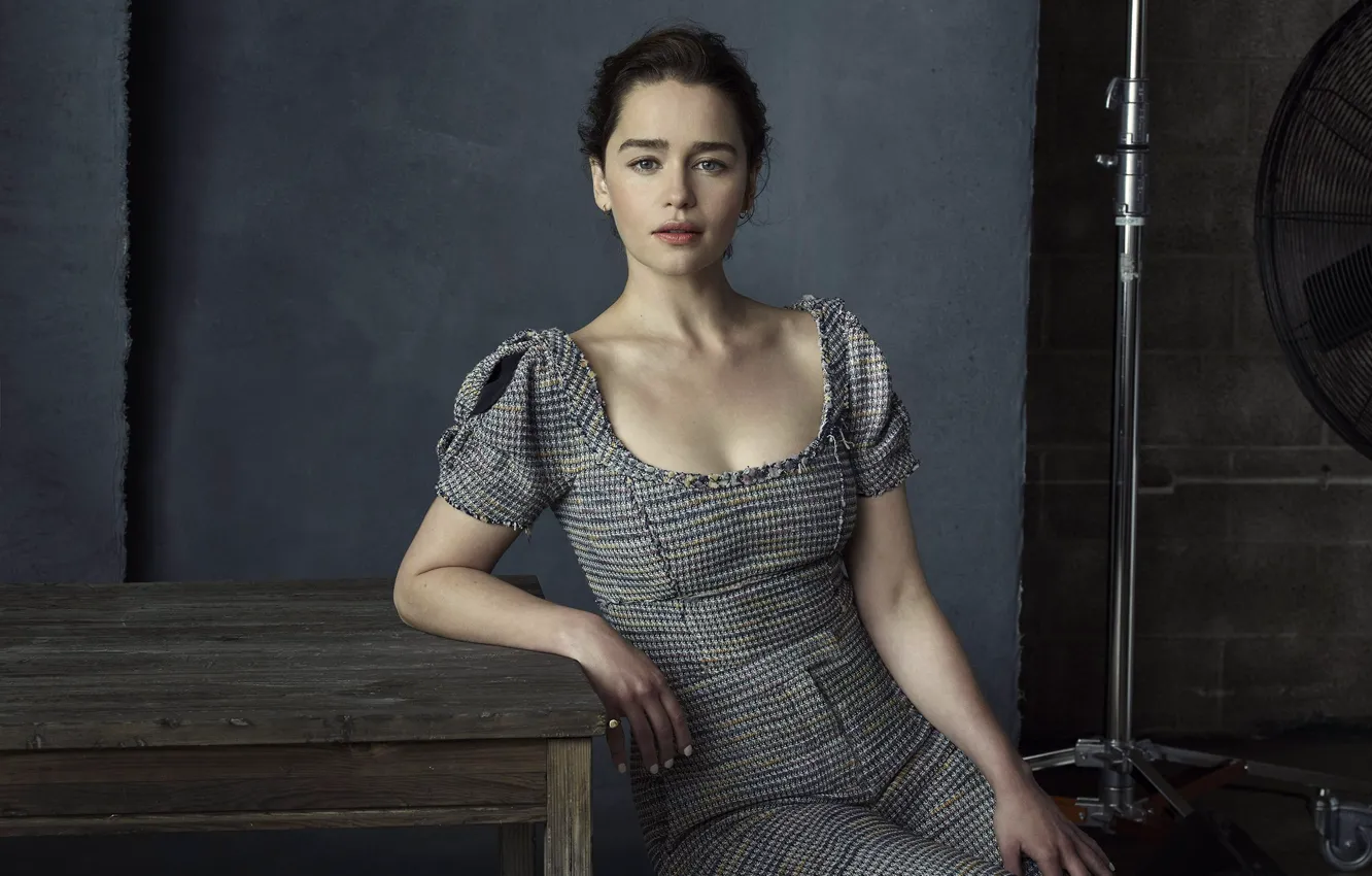 Photo wallpaper dress, actress, Emilia Clarke, Emilia Clarke