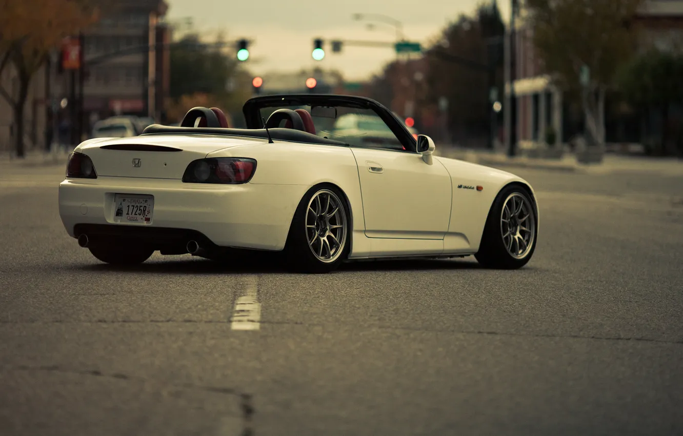 Photo wallpaper white, Honda, S2000