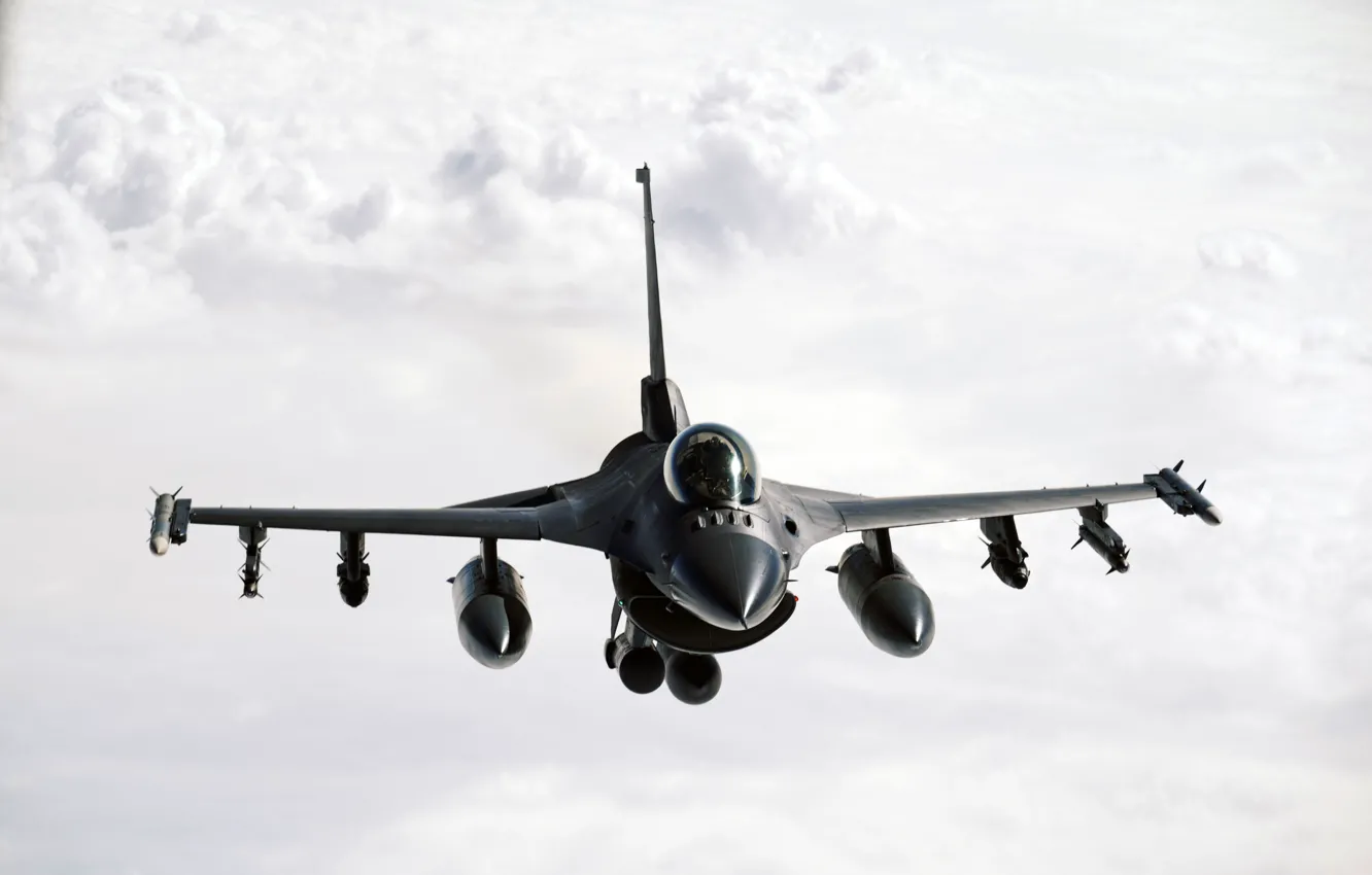 Photo wallpaper multipurpose, UNITED STATES AIR FORCE, General Dynamics F-16 Fighting Falcon, the fourth generation fighter, American …