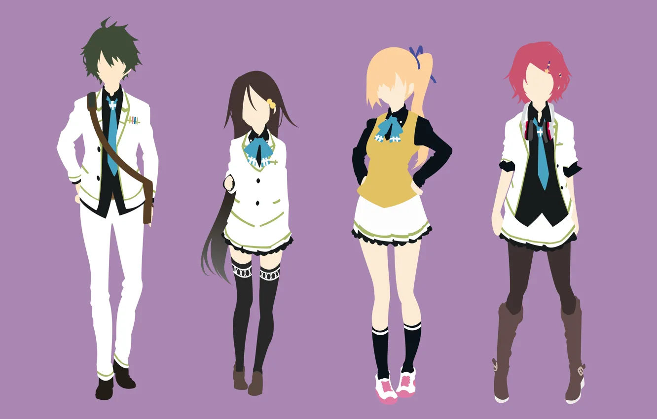 Photo wallpaper red, girl, game, anime, pretty, redhead, brunette, captain