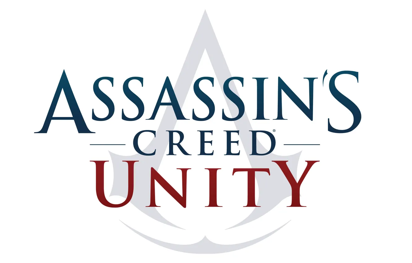 Photo wallpaper background, logo, Assassins creed unity