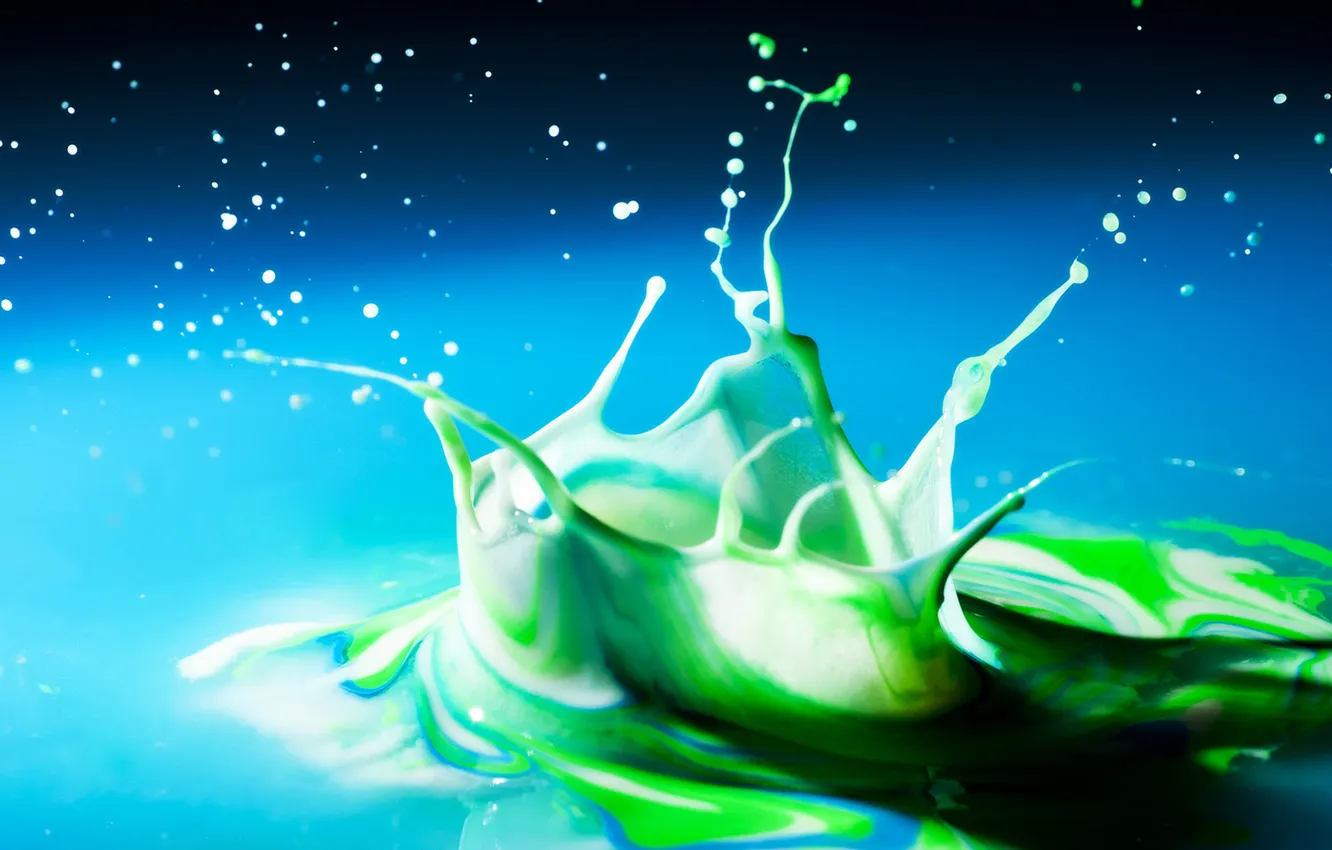 Photo wallpaper water, drops, macro, squirt, background, Wallpaper, paint, color