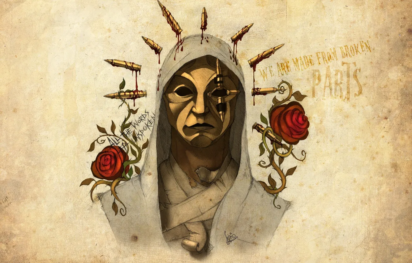 Photo wallpaper Hollywood Undead, artwork, Danny, Notes from the Underground