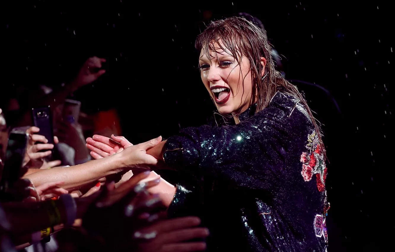 Photo wallpaper Taylor Swift, concert, rep rain