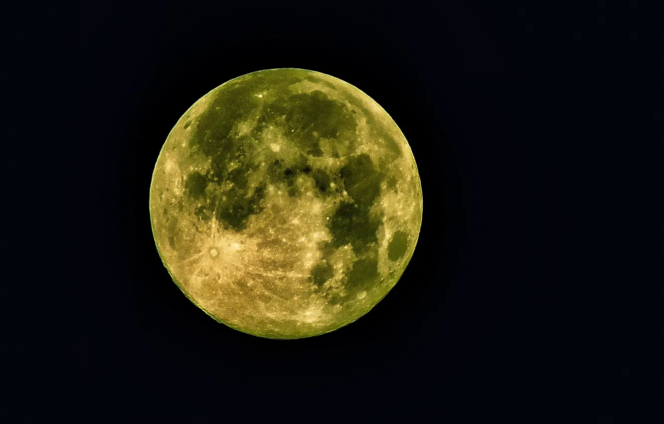 Photo wallpaper the sky, the moon, black