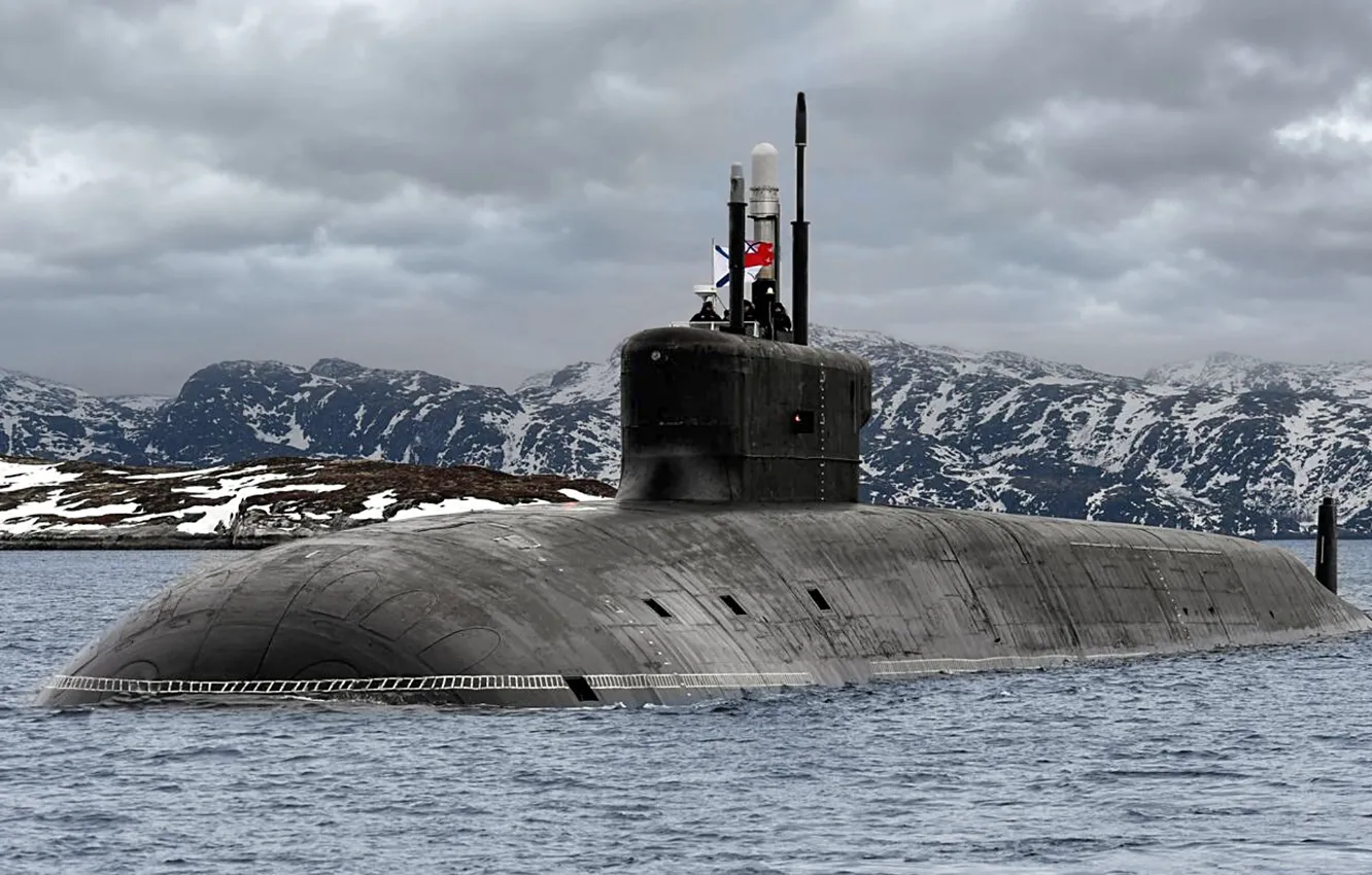 Photo wallpaper cruiser, underwater, atomic, Prince Vladimir