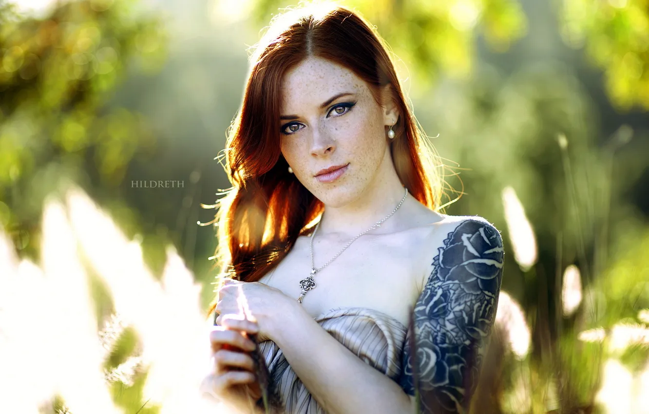 Photo wallpaper girl, light, background