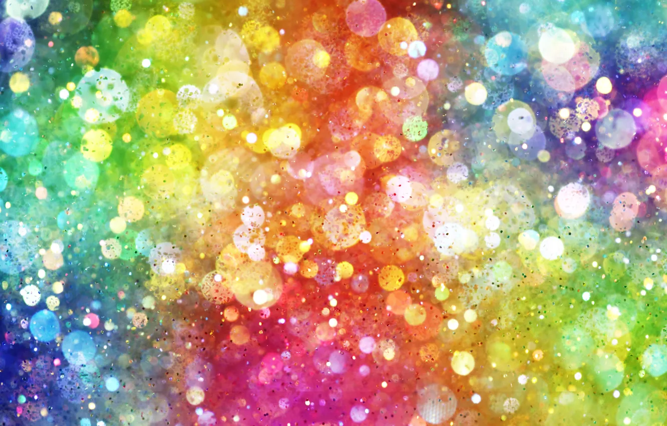 Photo wallpaper lights, lights, background, color, colorful, rainbow, bokeh
