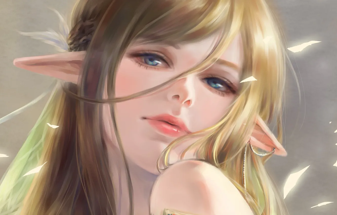 Photo wallpaper girl, elf, art, elf, pai yu