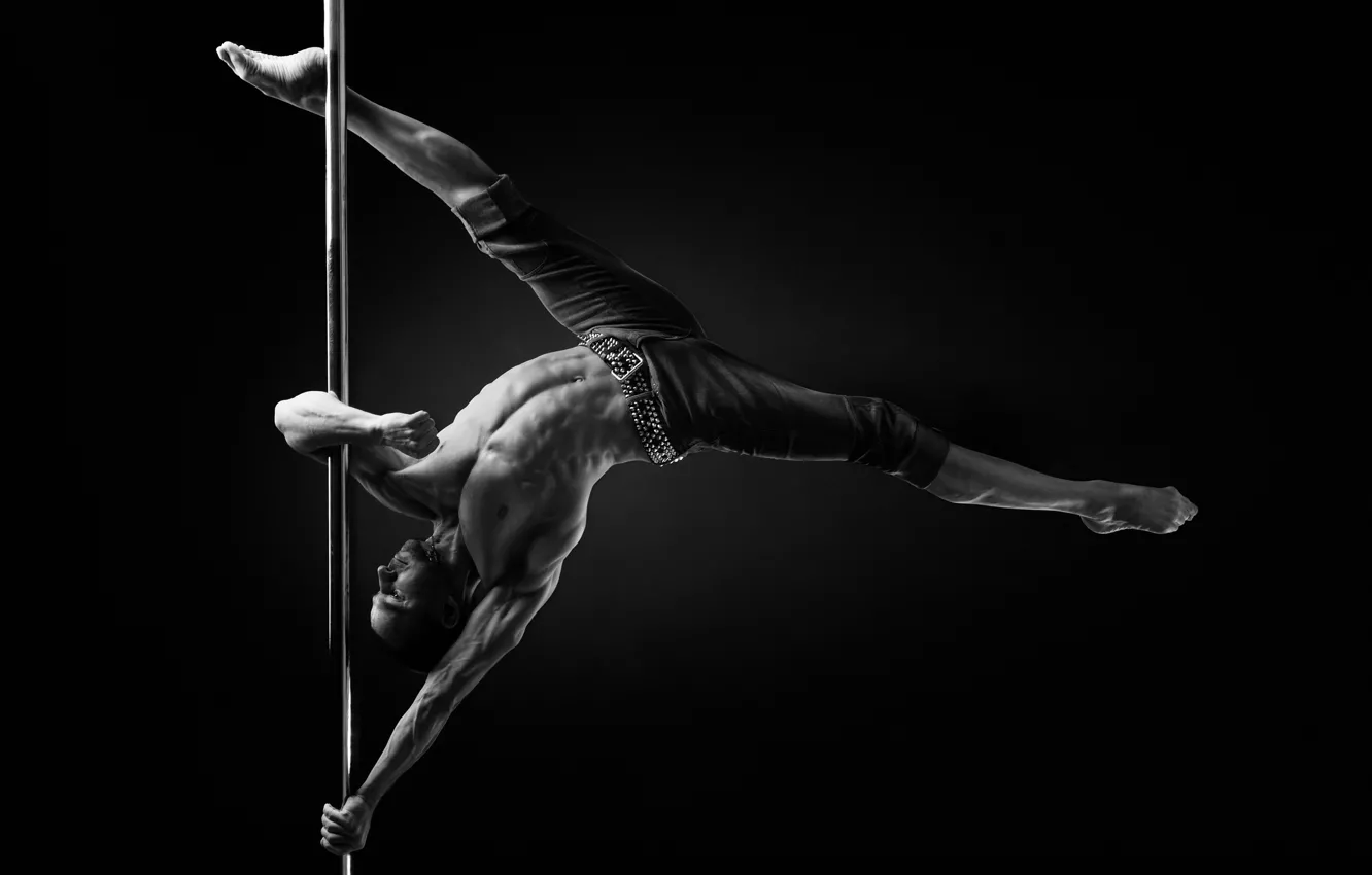 Photo wallpaper figure, muscles, Pole dance, herculaneum