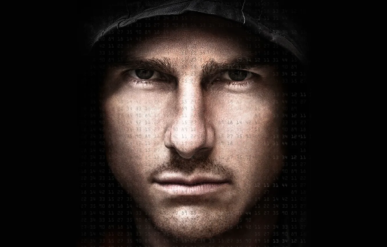 Photo wallpaper face, movie, figures, hood, actor, the number, Tom Cruise