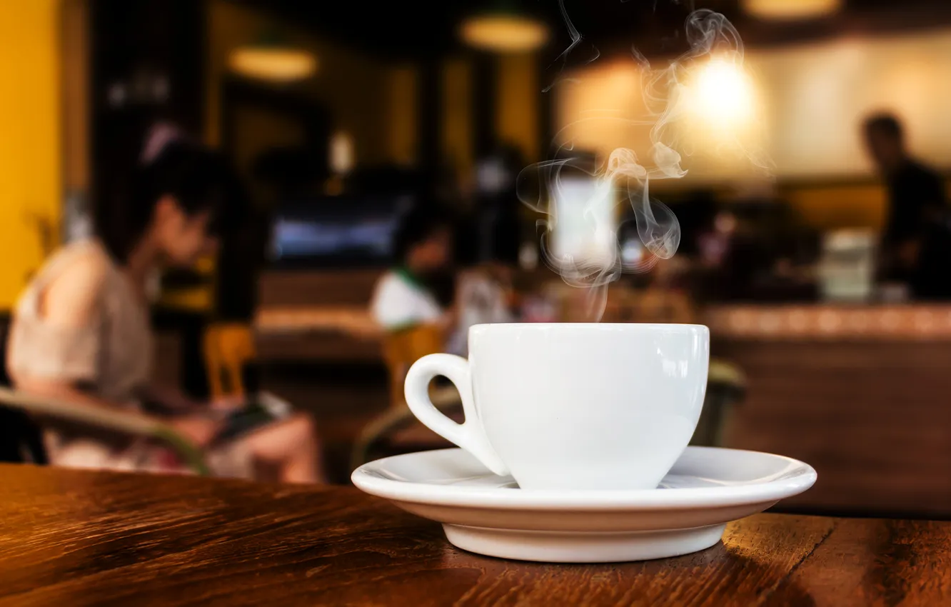 Photo wallpaper coffee, bar, Cup, warm