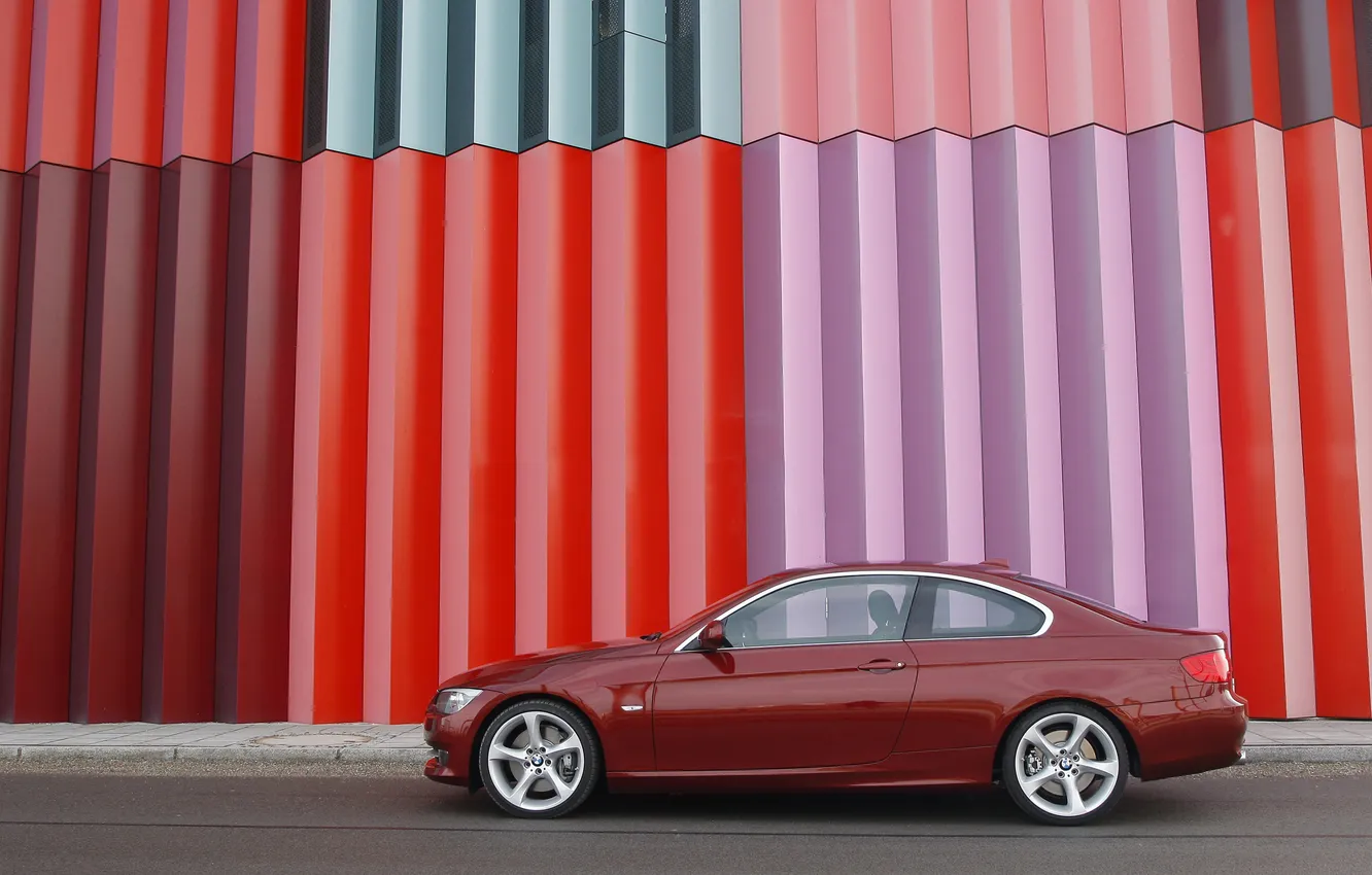 Photo wallpaper BMW, 335i, Vinous
