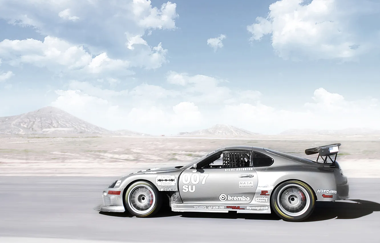 Photo wallpaper Toyota, Supra, tuning speed